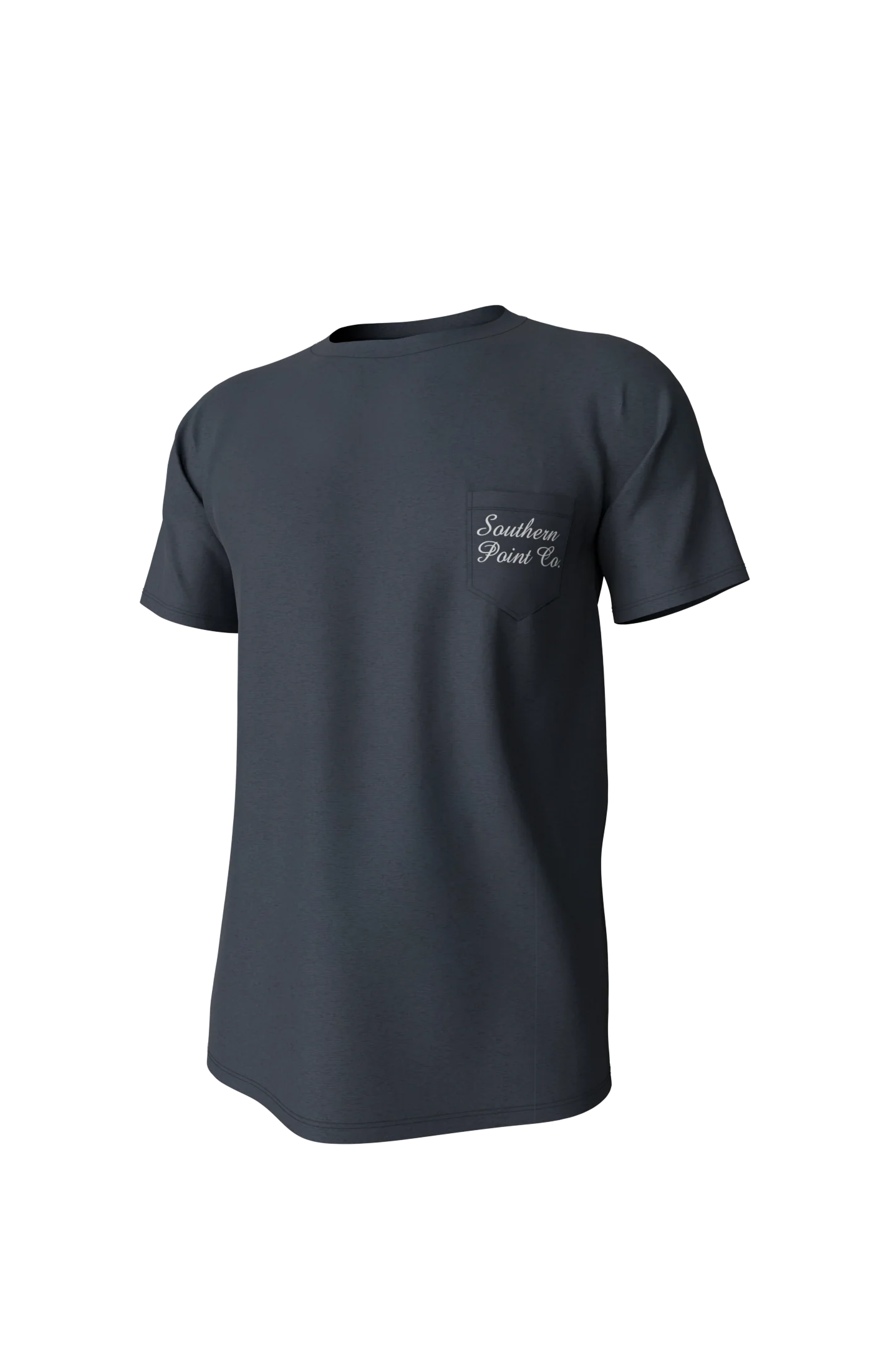 Southern Point Covey Rise Short Sleeve Pocket Tee in Midnight Navy
