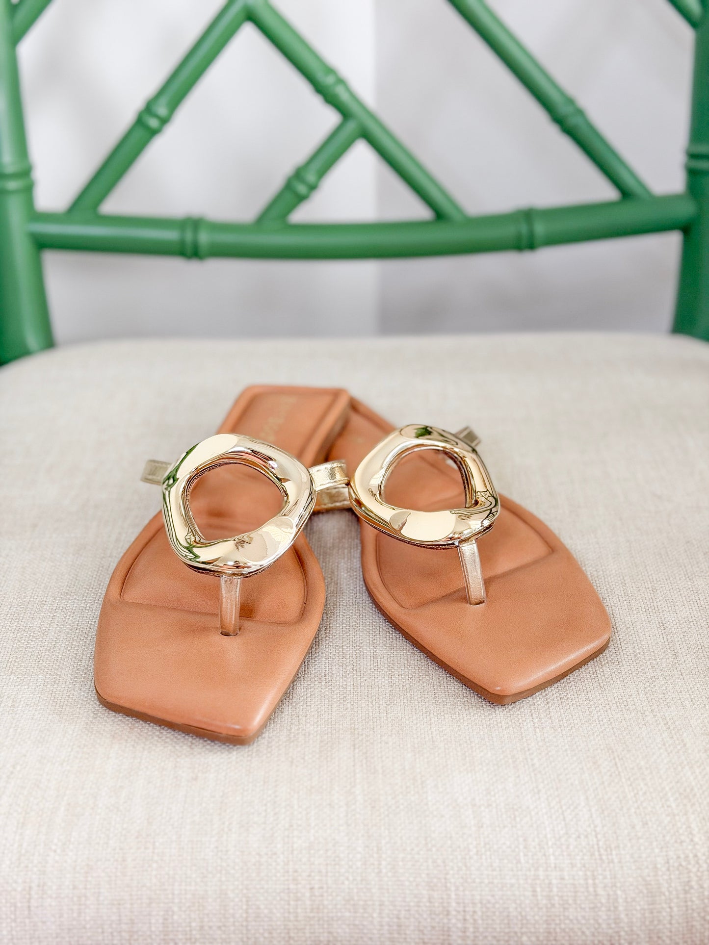 The Gold Coast Square Toe Thong Sandal