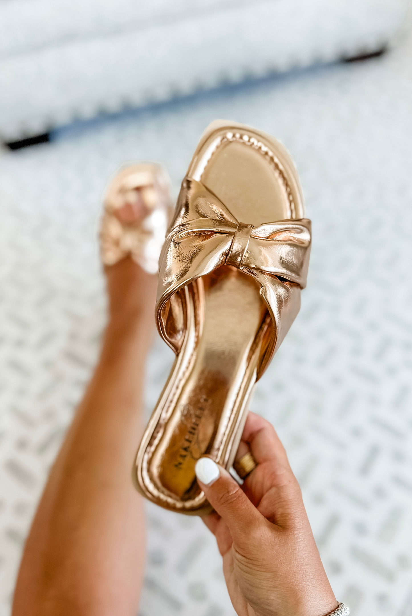 Naked Feet Goa Flat Sandal in Bronze