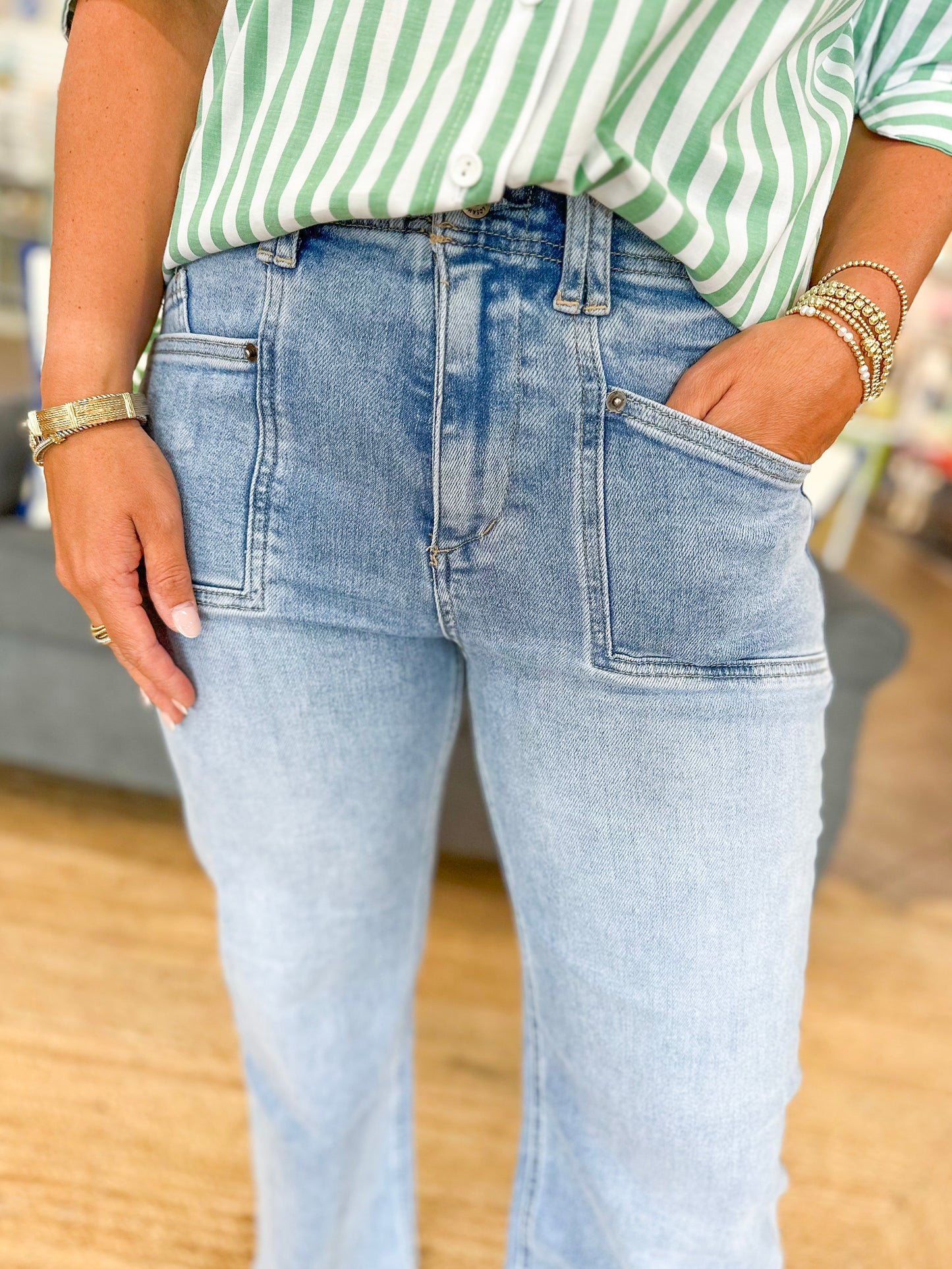 The Joanna High Rise Crop Wide Leg Jeans
