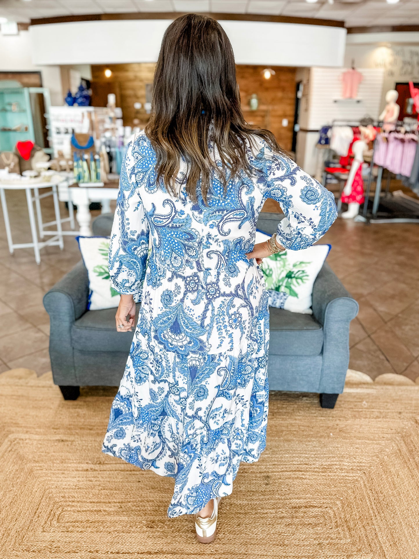 September Skies Midi Dress