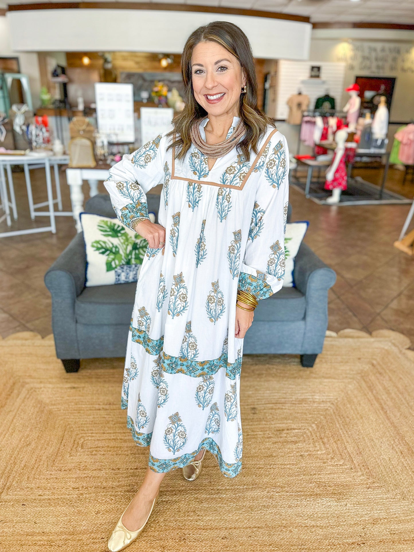 Victoria Dunn East Bay Maxi in Golden Dawn