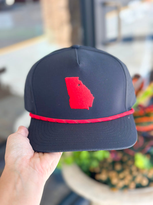 Red State of Georgia Hat