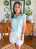 Mary Square | Kira Top in Mosaic Charm Blue