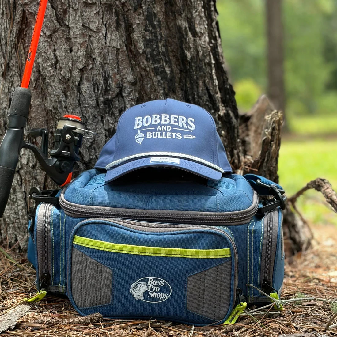 Bobbers & Bullets | Navy Outpost Logo Hat
