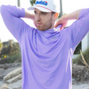Caddie | Haze Performance Hoodie in Pink & Blue