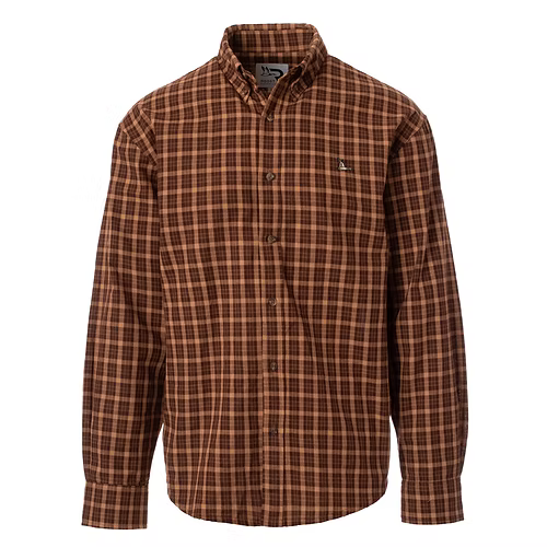 Roost Youth Plaid Button Down in Red