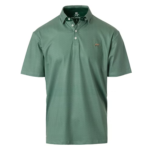 Fieldstone Youth Diamond Polo in Green
