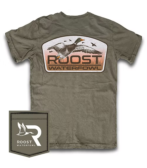 Roost Mallard Shield T-Shirt in Tumbleweed