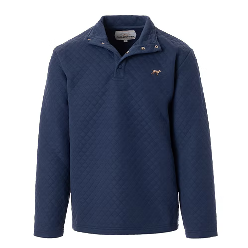 Fieldstone | Youth Diamond Patterned Pullover in Navy