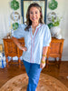 Mary Square | Elaine Top in Light Blue