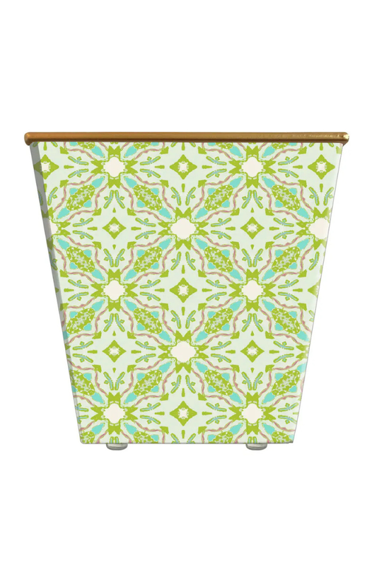 Laura Park Lagos Green Cachepot Candle in Cool Citrus Basil