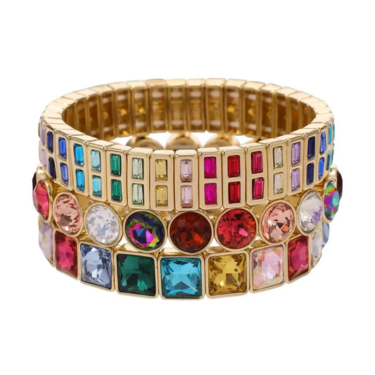 Rainbow Bracelet Stack Set