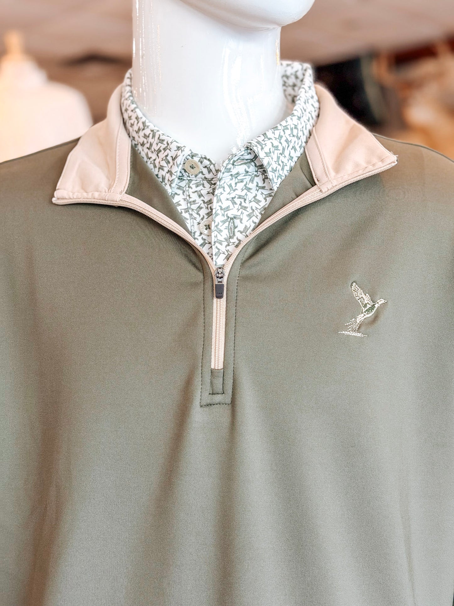 Plantation 59 | Olive + Khaki Quarter Zip