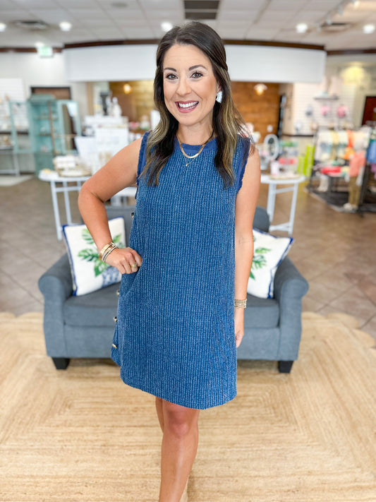 Chic Summer Style Tweed Dress