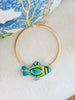 Sassy Fish Necklace in Blue/Green