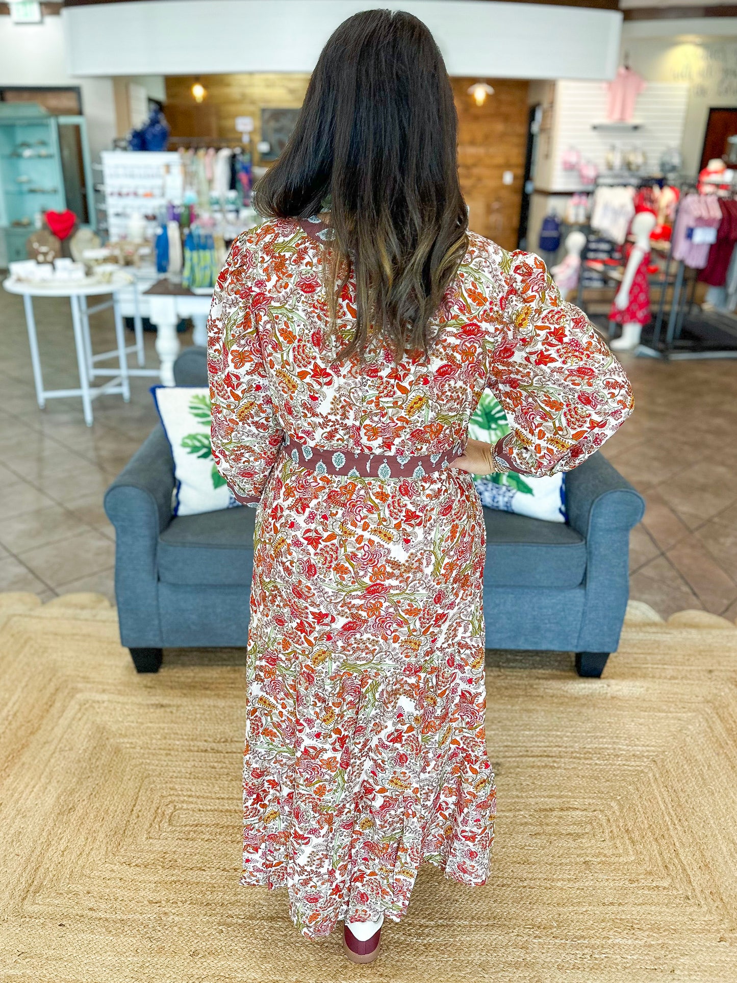 Strolling Through Fall Midi Dress