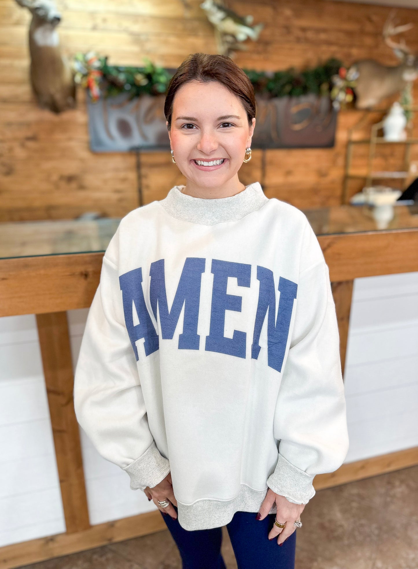 WWJD & AMEN Reversible Sweatshirt