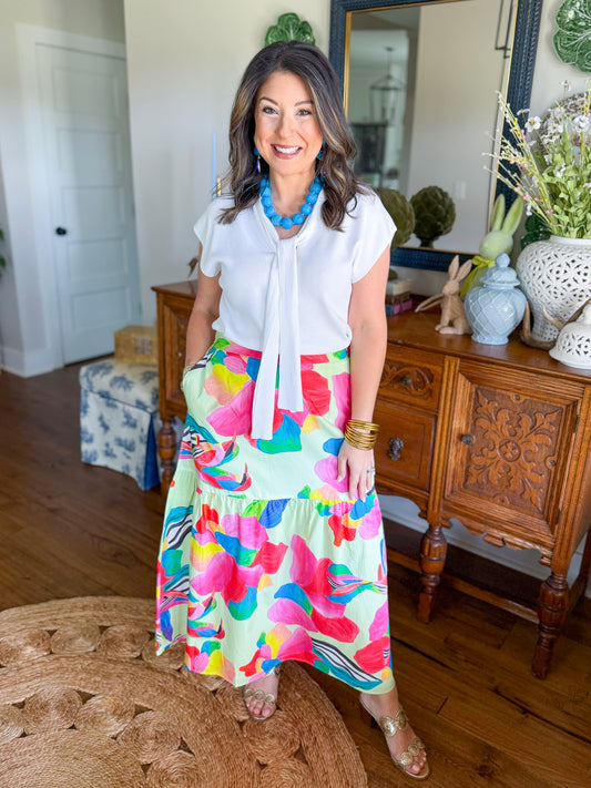 Ada Skirt in Lemon Pops
