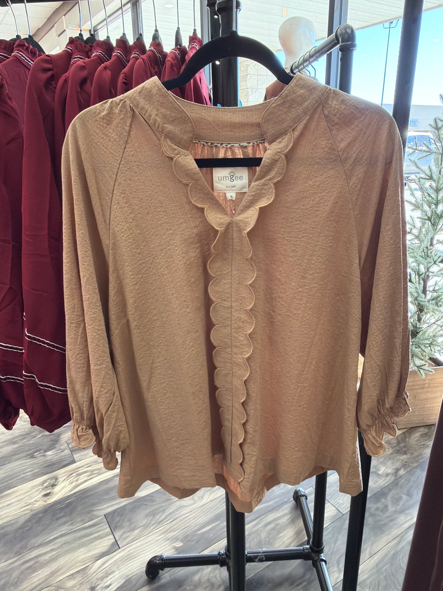 Fade of Fall Top in Latte