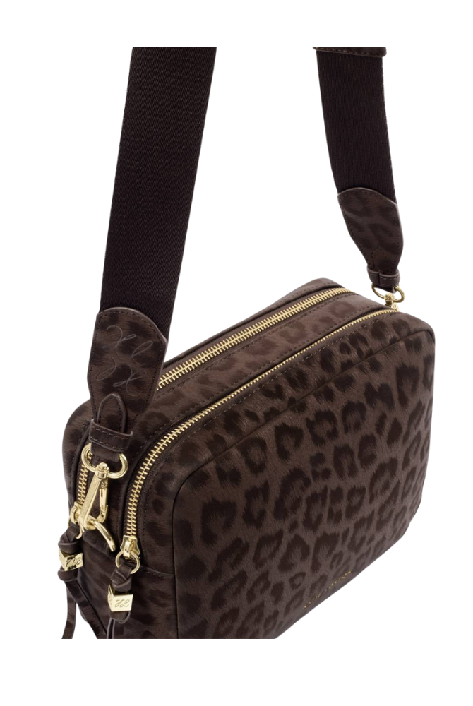 Katie Loxton | Lottie Large Crossbody Bag in Chocolate Leopard