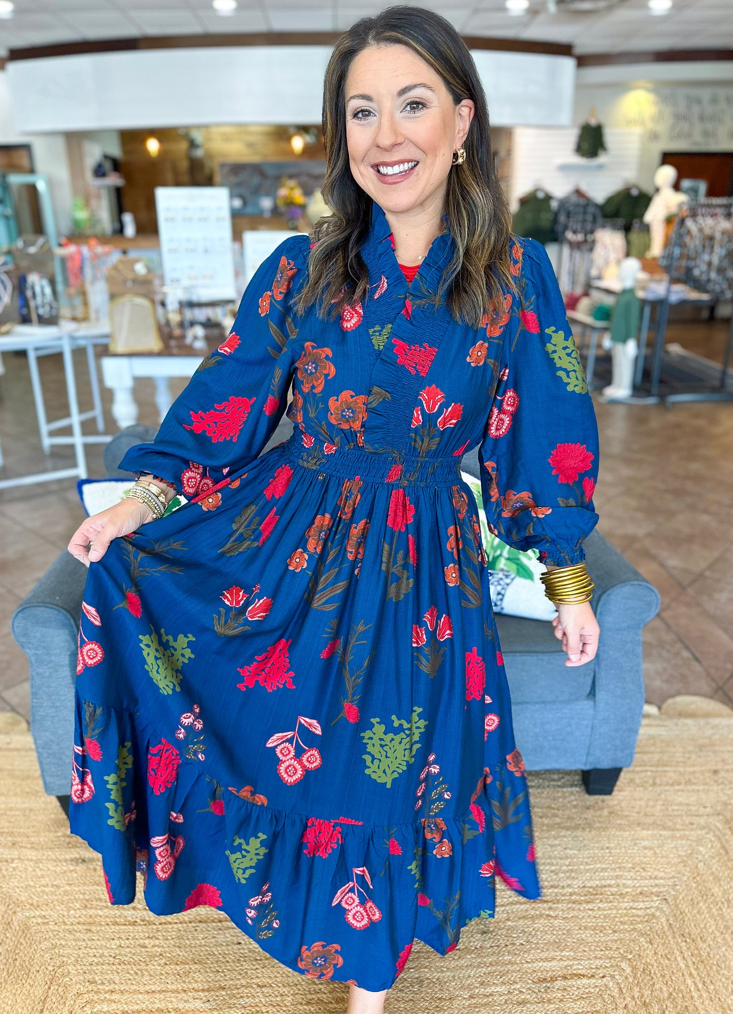 Midnight Harvest Maxi Dress