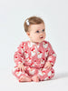 Mary Square Baby Pajama Onesie in Santa Baby Red