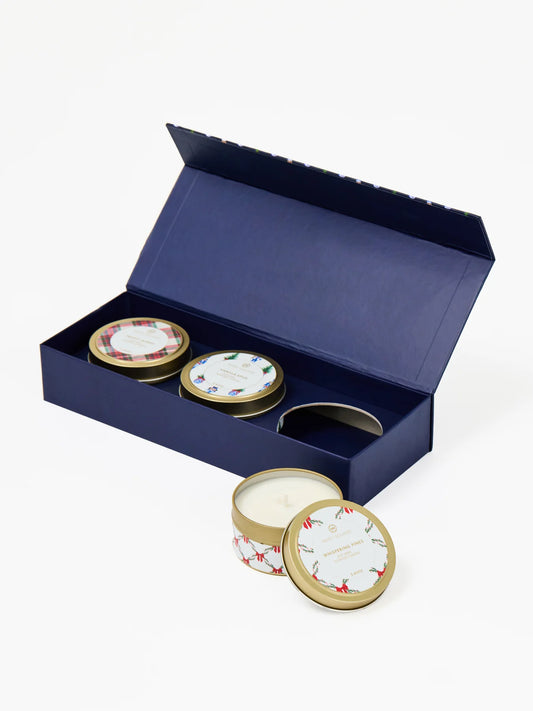 Mary Square Boxed Candle Set of 3