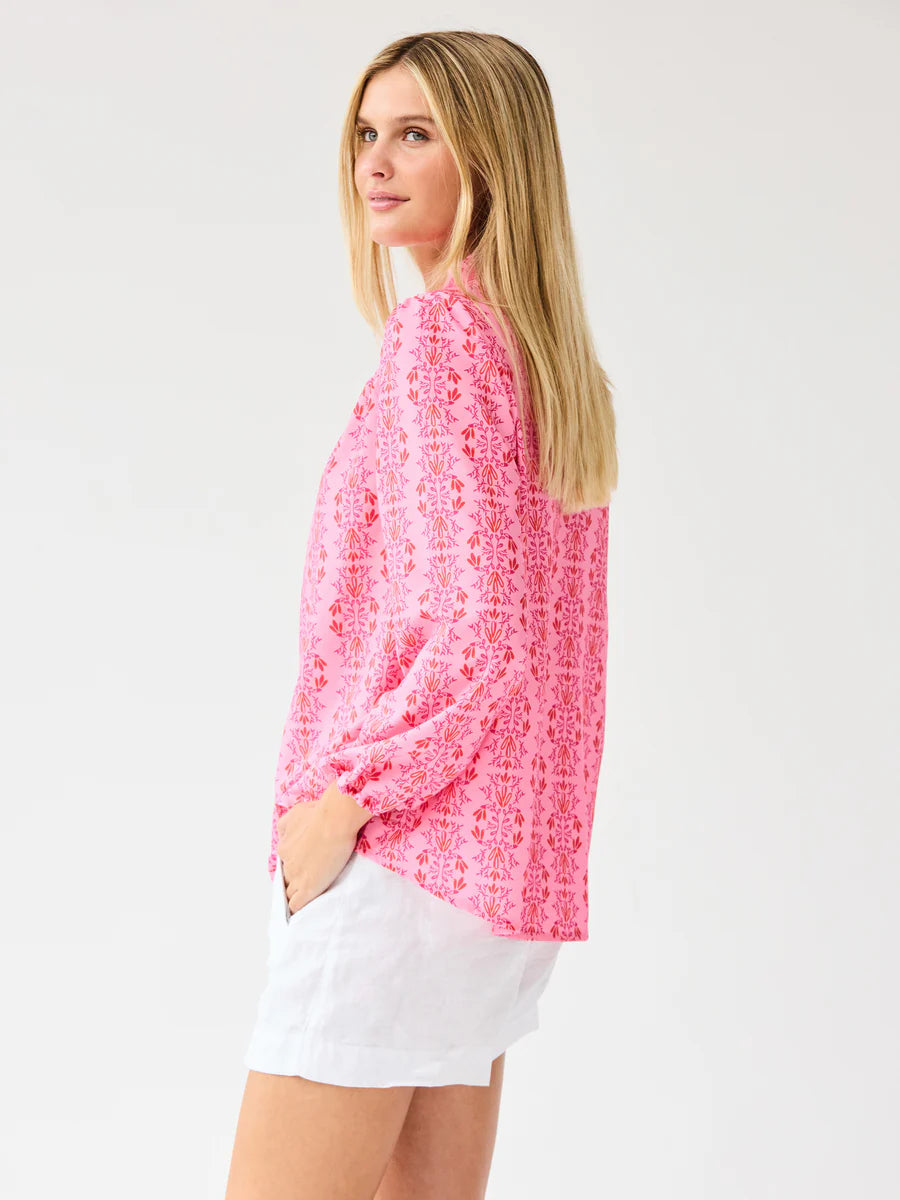 Mary Square | Gianna Top in Heirloom Vine Pink