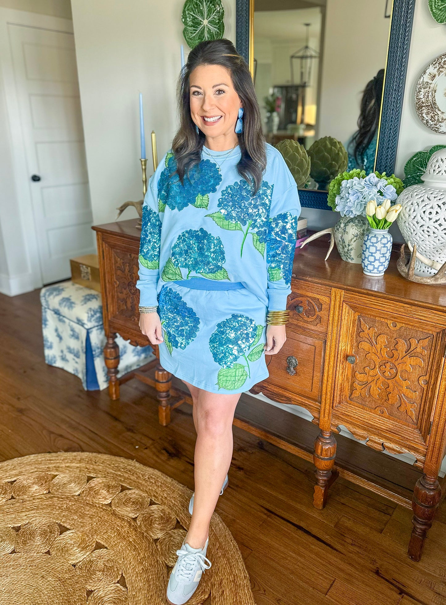 Brianna Cannon | Blue Hydrangea Skort