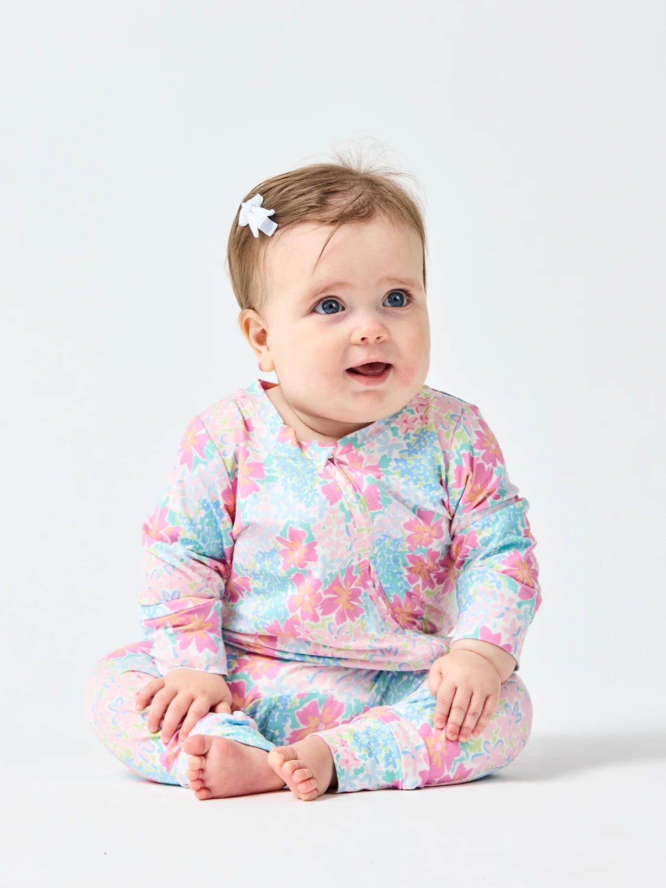 Mary Square | Baby PJ Set in Primrose Path Multi
