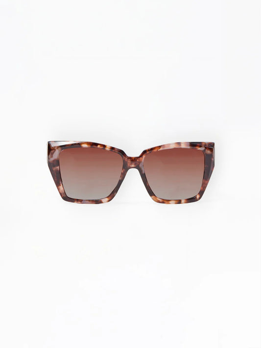 Mary Square | Jessi Polarized Sunglasses in Mauve Tortoise