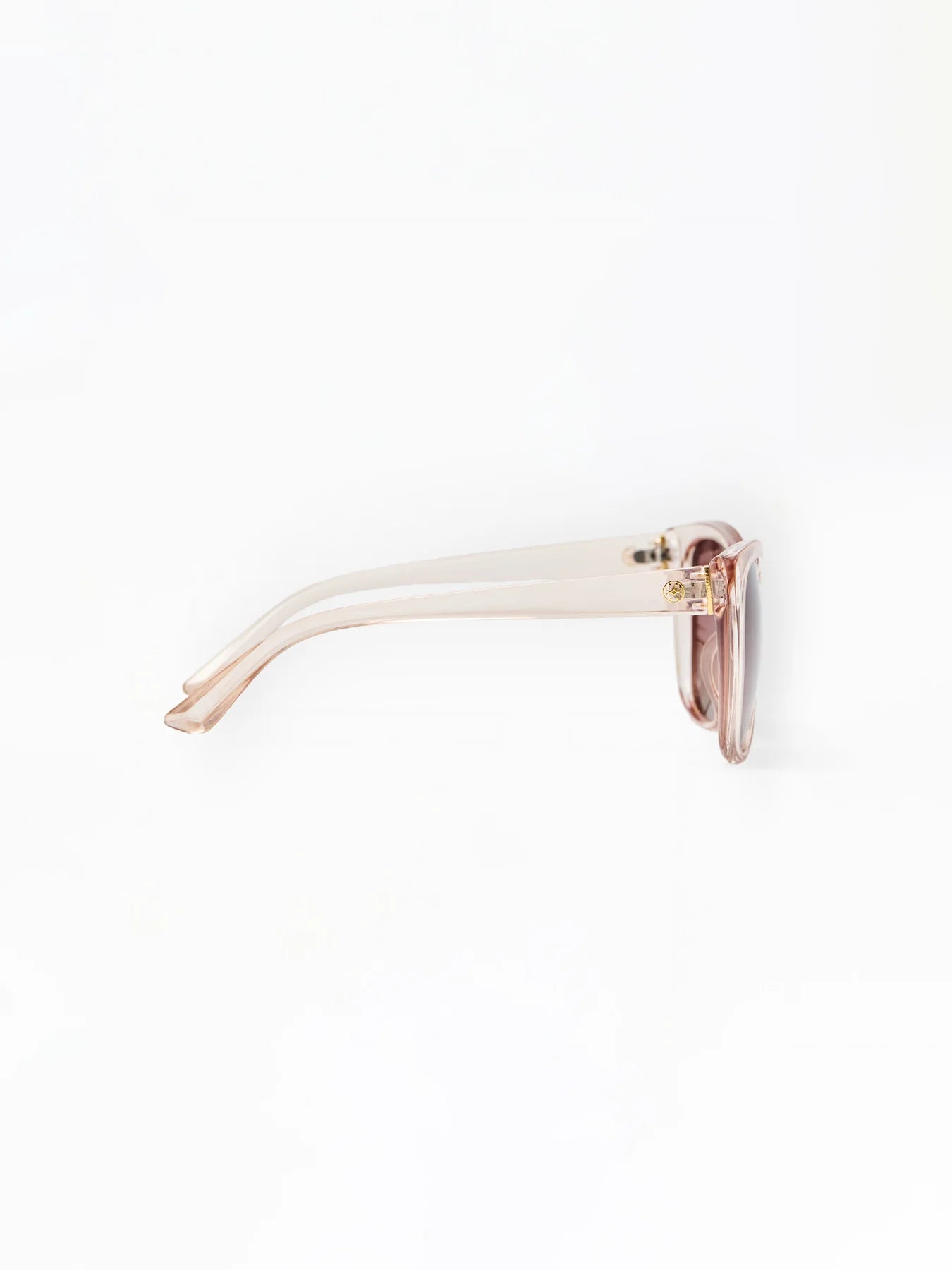 Mary Square | Olivia Polarized Sunglasses in Champagne Clear