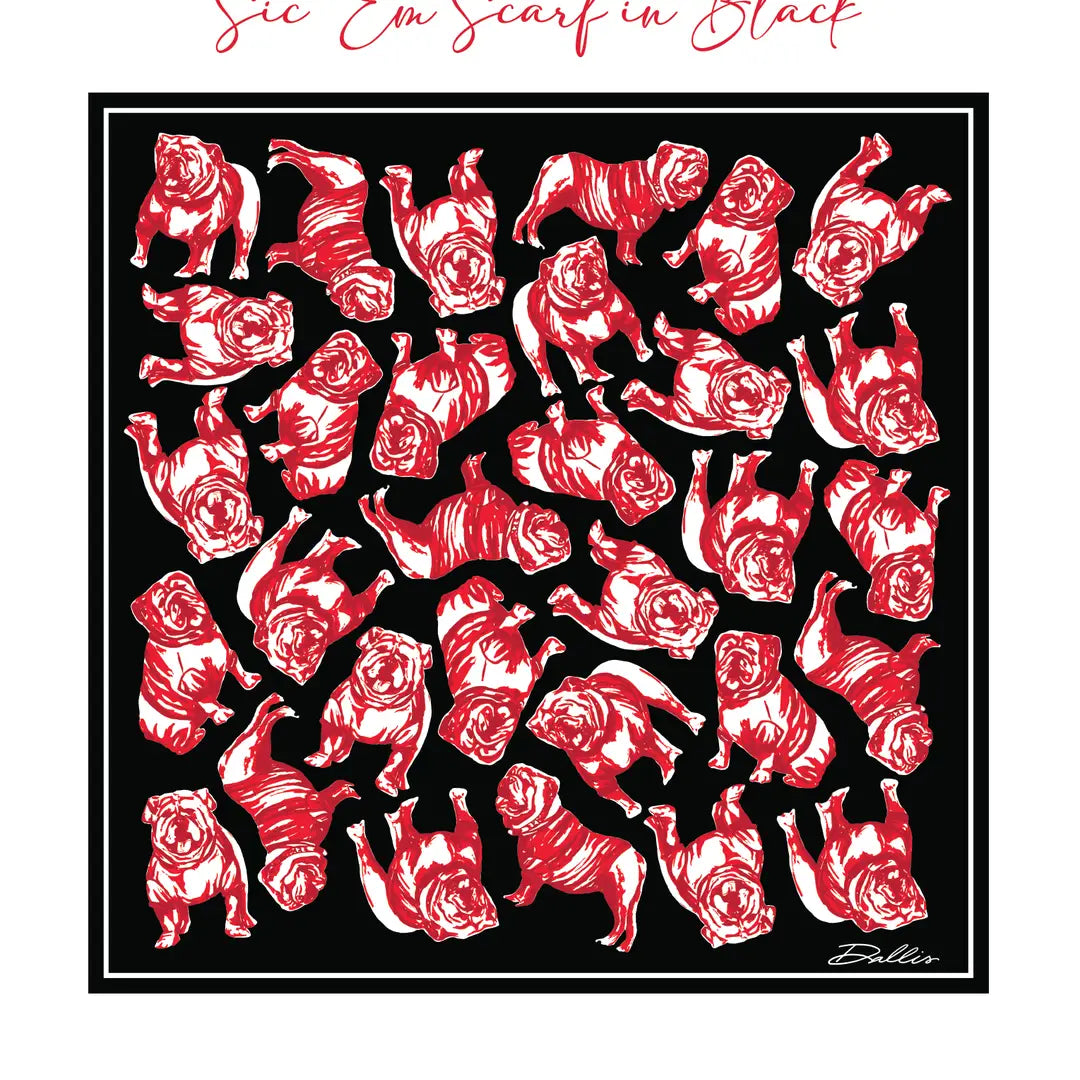 Sic 'em Gameday Scarf in Black