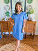 Mary Square | Carolina T-Shirt Dress in Blue