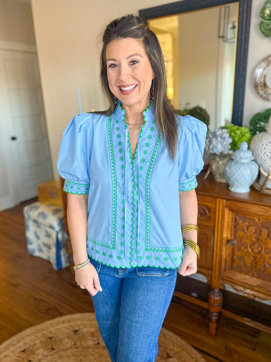 The Esma Embroidered Top