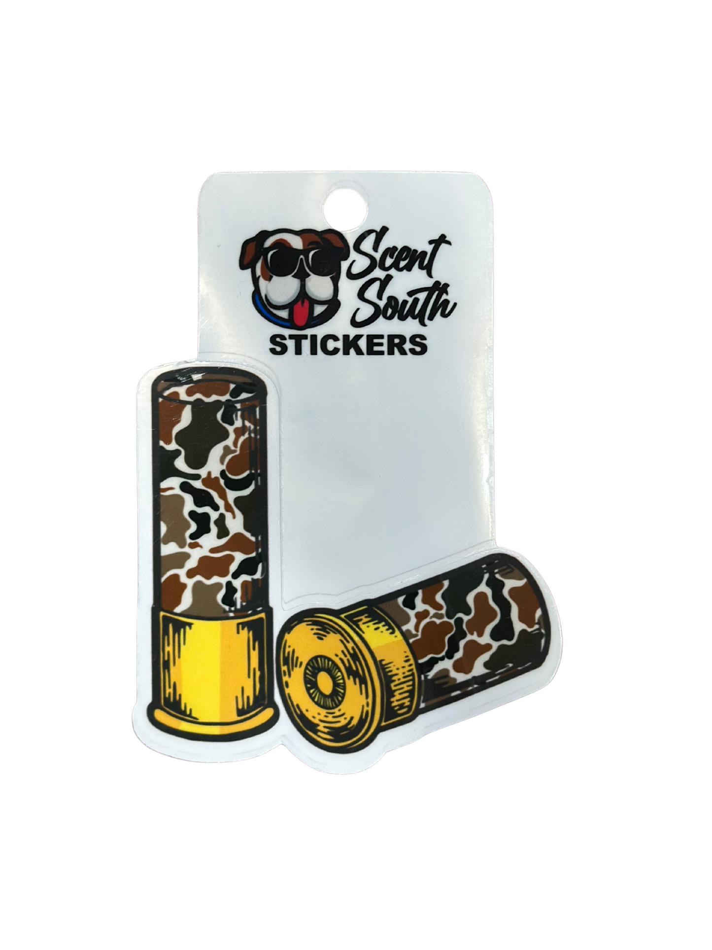 Camo Shotgun Sticker