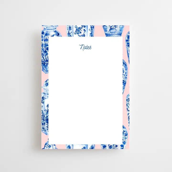 Pink Ginger Jar Notepad