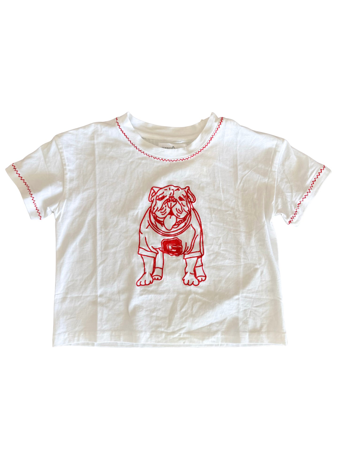 The Georgia Embroidered Girls Tee