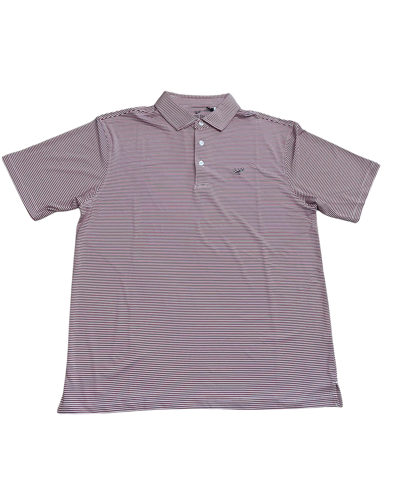 Hunt to Harvest Performance Polo in Crimson