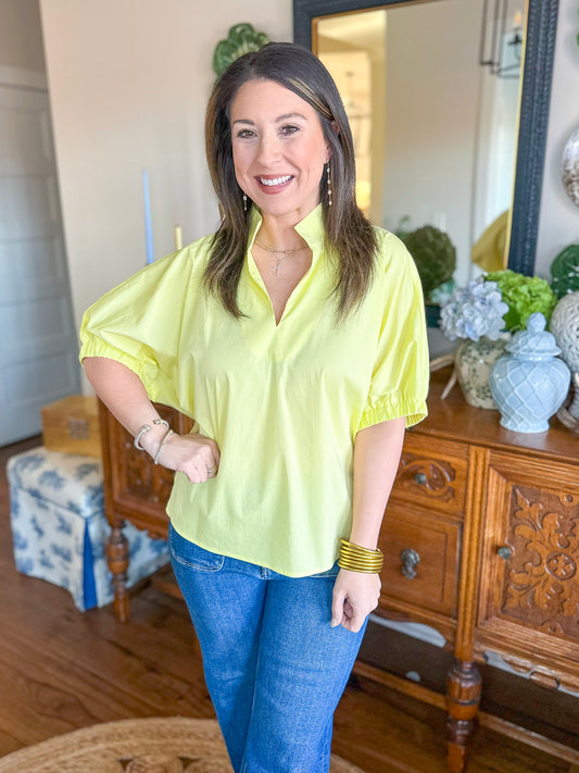 The Sutton Top in Yellow
