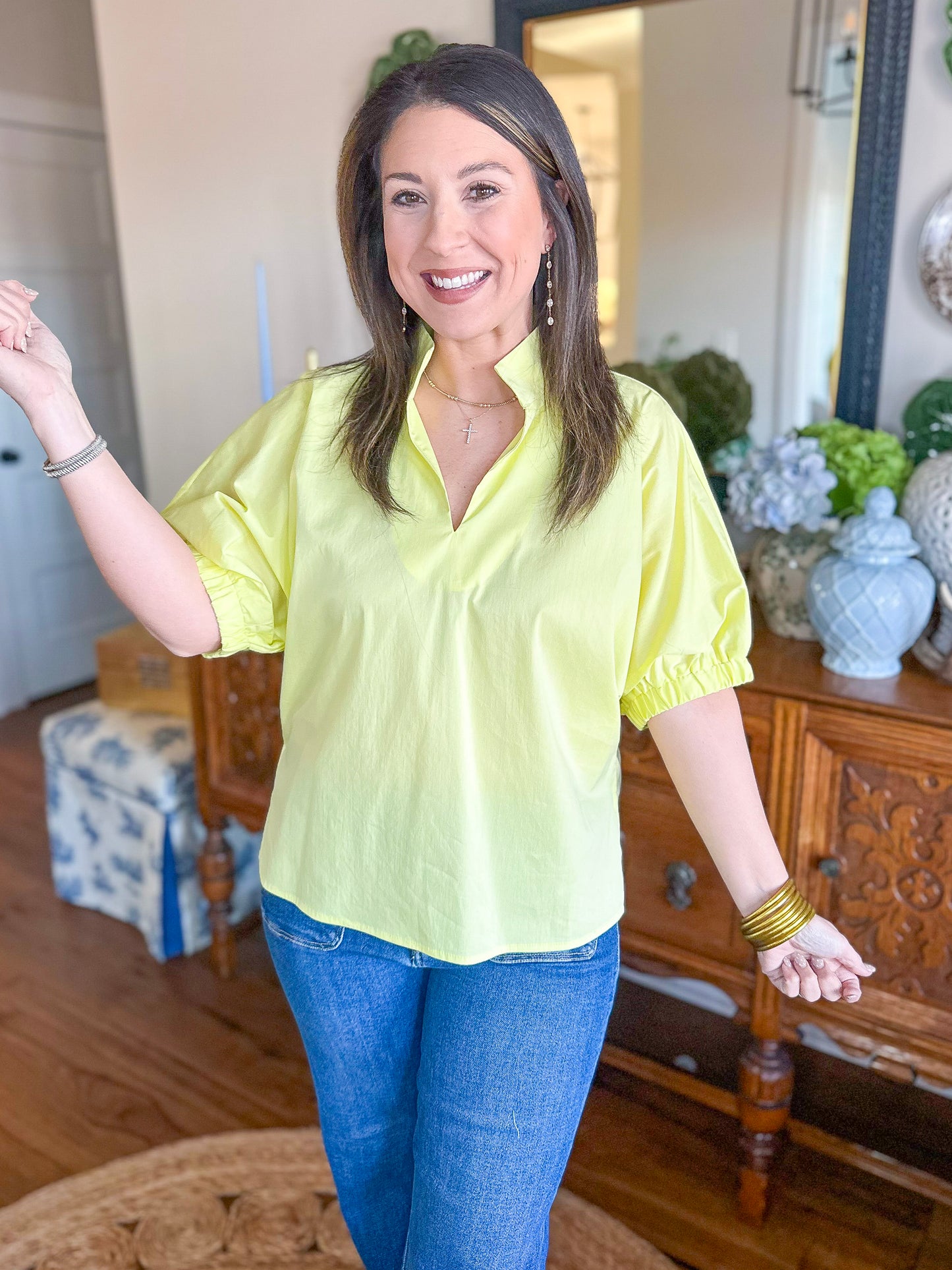 The Sutton Top in Yellow