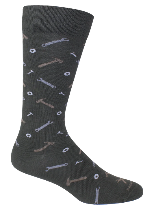 Brown Dog | UT Tool Time Crew Socks in Sage