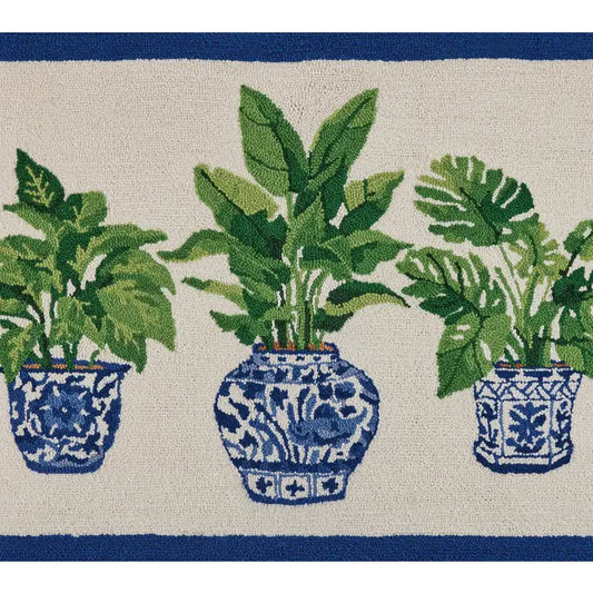 Botanical Blue Hook Rug