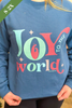 Joy to the World Indigo Blue Sweatshirt