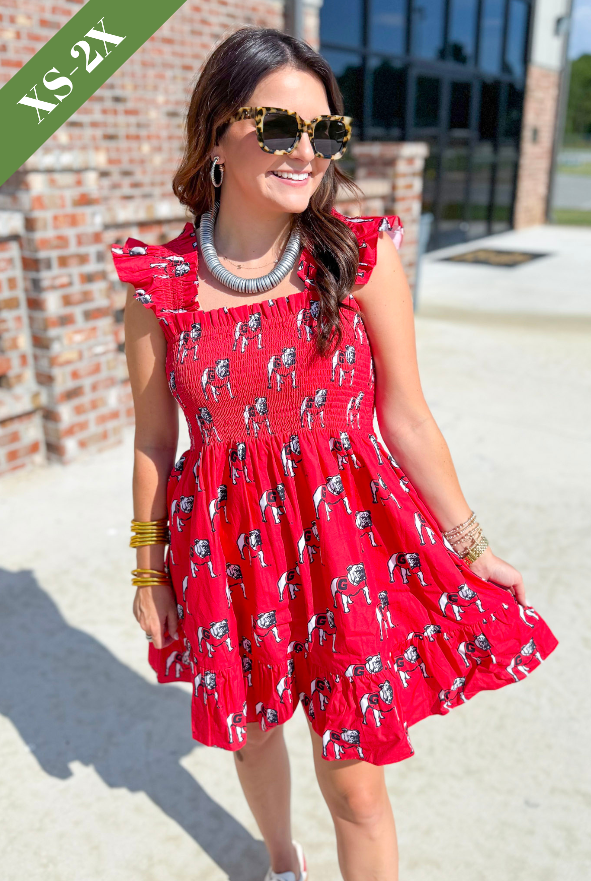The Georgia Poplin Smocked Dress