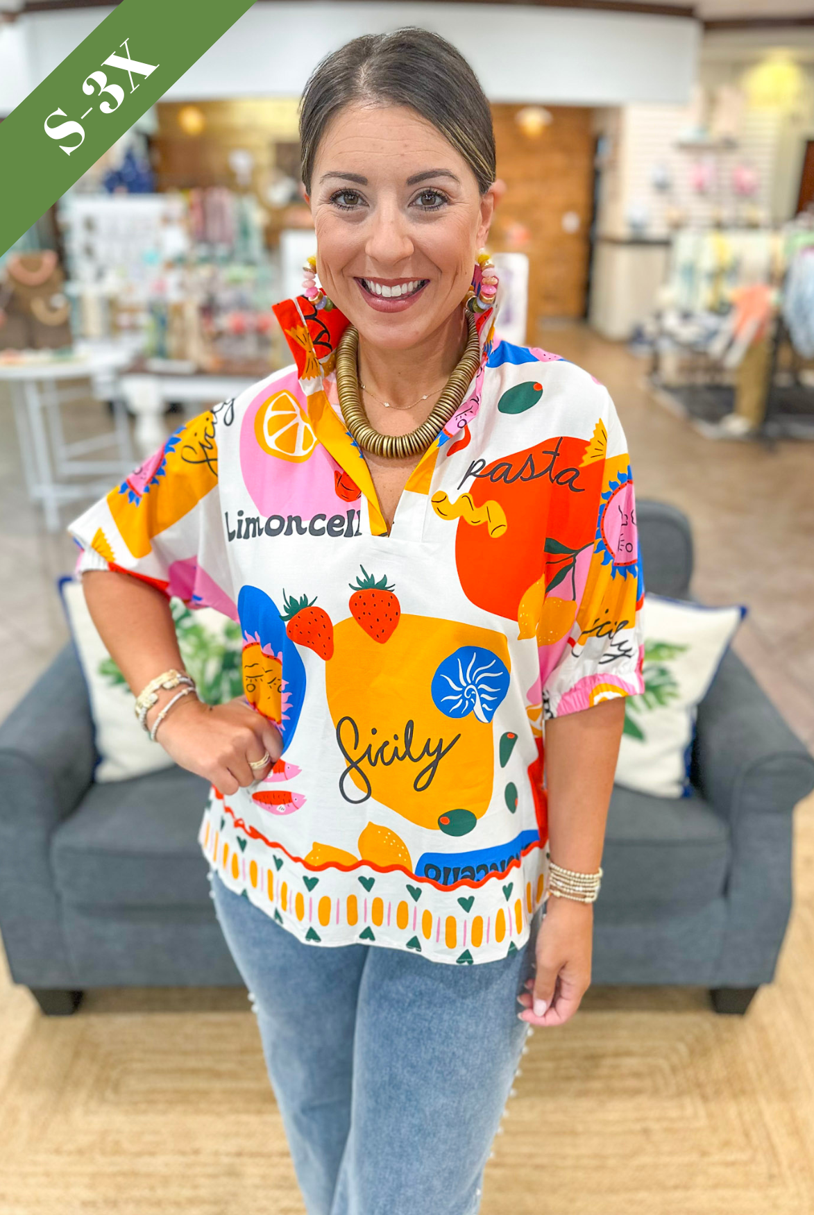 Adrienne Sloan Top in Sicily Calls