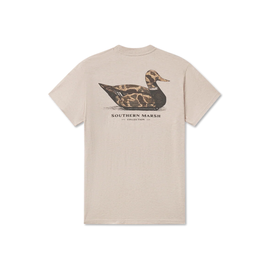 Southern Marsh | Vintage Camo Duck Decoy T-Shirt in Washed Oatmeal