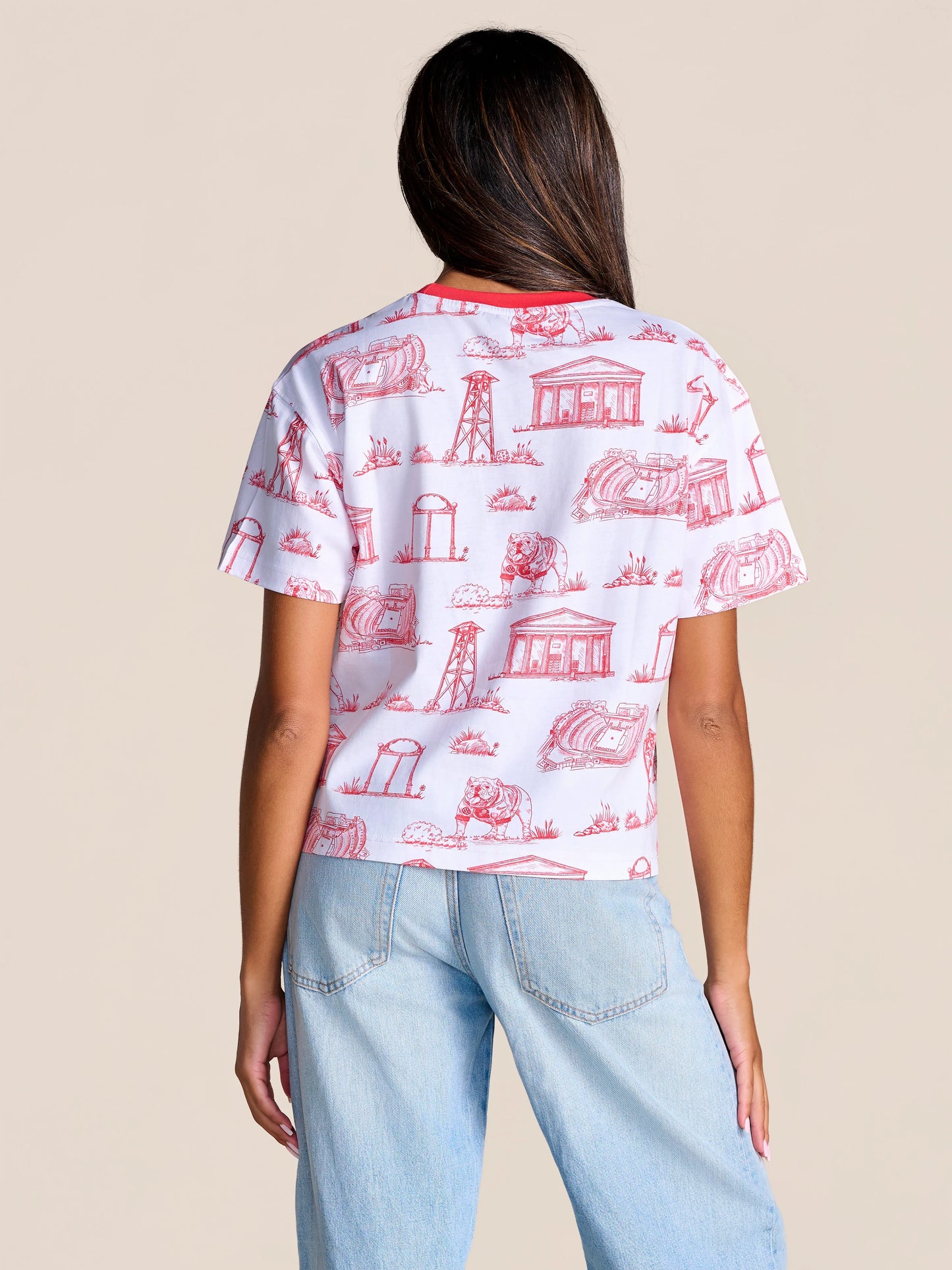 Stewart Simmons | GA Team Toile Embroidered Tee