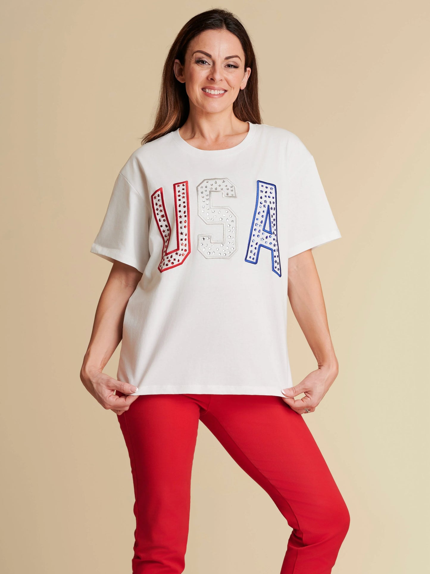 Stewart Simmons | The USA Rhinestone Tee